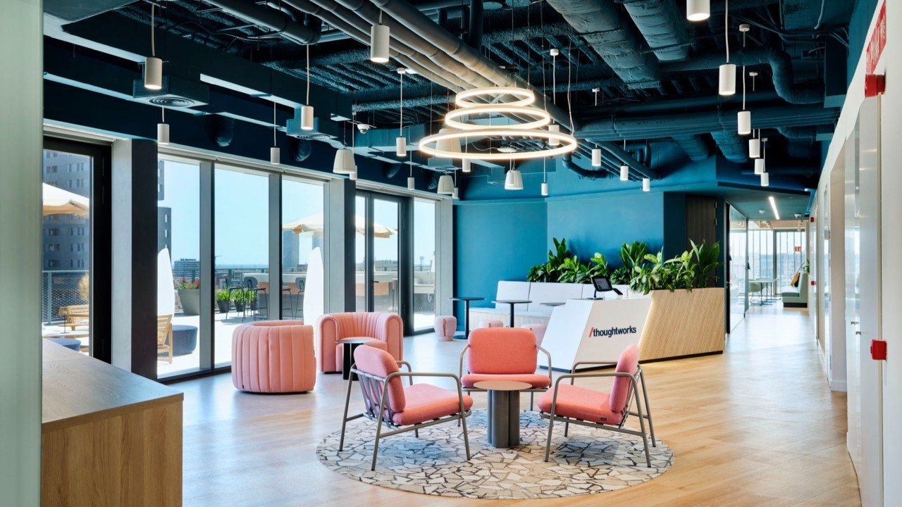 Thoughtworks lounge y zona de espera